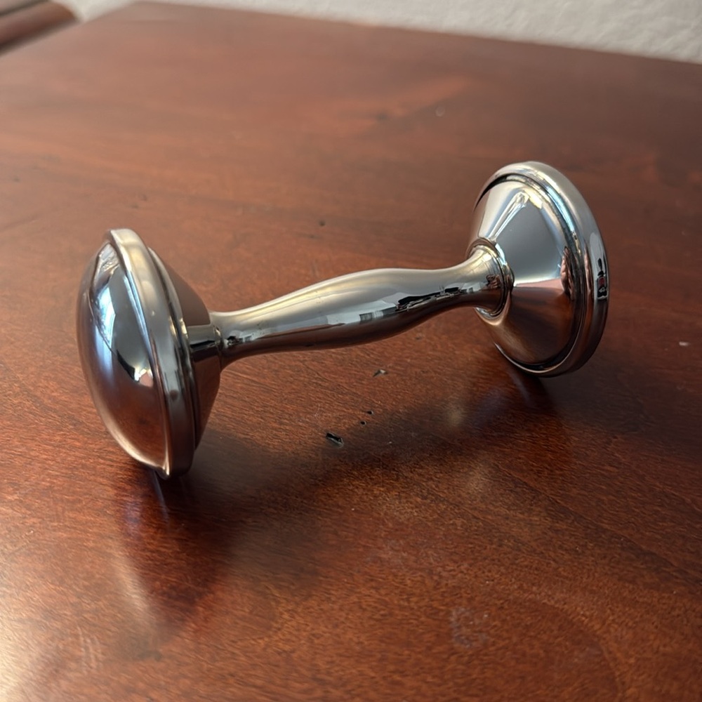 Silver Baby Rattle - Picture 2 of 5